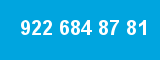 922 684 87 81 922 684 87 81